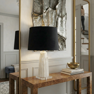 The Immaculate Lamp, Selenite Gypsum Table Lamp
