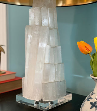 The Immaculate Lamp, Selenite Gypsum Table Lamp