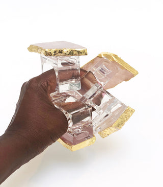 Rose Quartz Napkin Rings